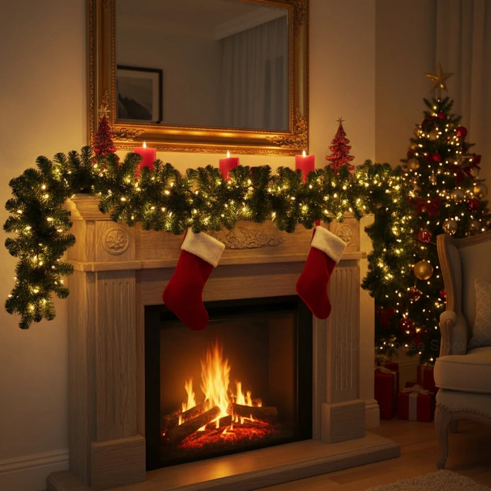 MerryGlow™ Pre-Lit Christmas Garland
